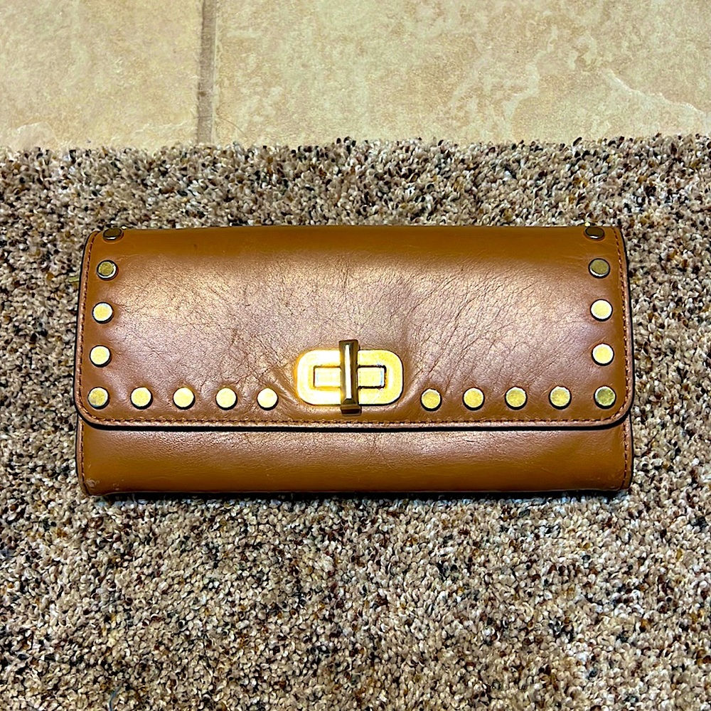Michael Kors Studded leather wallet (Brown)